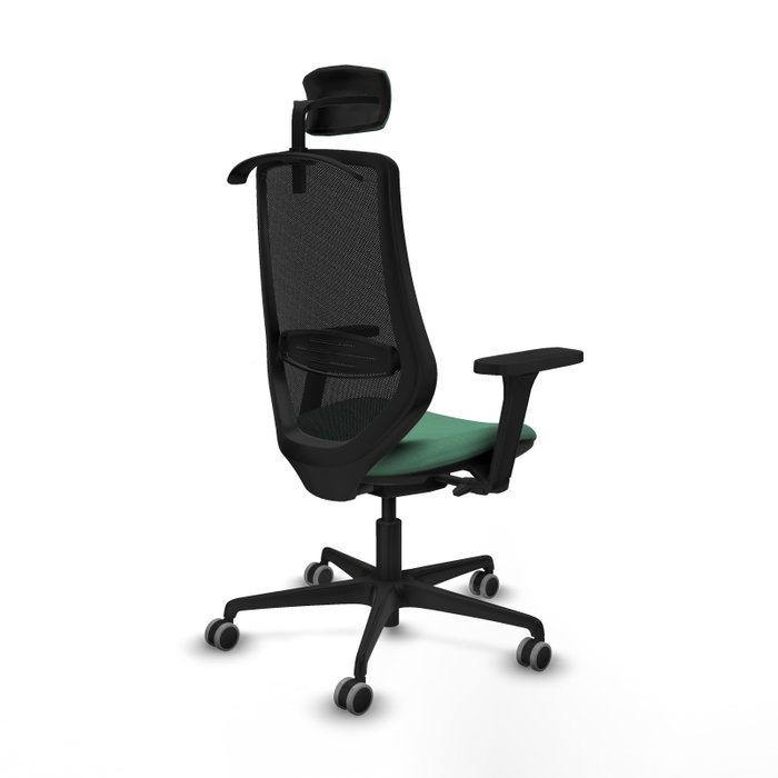 PIQUERAS Y CRESPO Silla de oficina Mardos Verde esmeralda y Negro