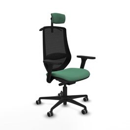 PIQUERAS Y CRESPO Silla de oficina Mardos Verde esmeralda y Negro