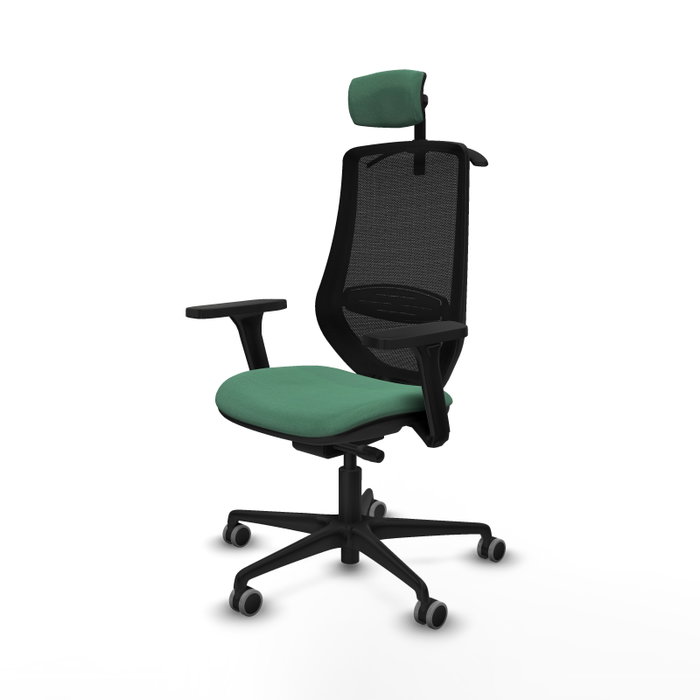 PIQUERAS Y CRESPO Silla de oficina Mardos Verde esmeralda y Negro