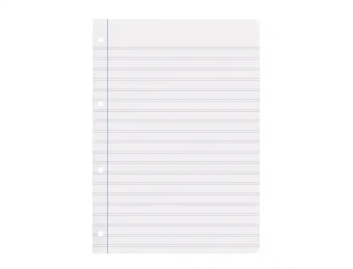 Liderpapel Recambio A4 100 hojas 100g pauta 3,5mm con margen y 4 taladros