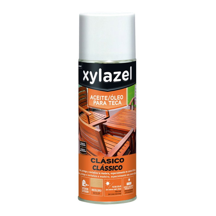 Xylazel Aceite en Spray para Teca Color Teca 400 ml Xylazel Aceite en Spray para Teca Color Teca 400 ml
