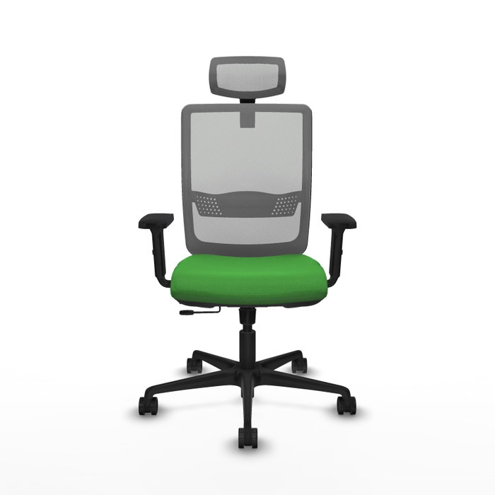 PIQUERAS Y CRESPO Silla de oficina Haches con mecanismo Sincro/Traslack, Verde y Gris PIQUERAS Y CRESPO Silla de oficina Haches con mecanismo Sincro/Traslack, Verde y Gris