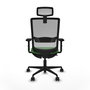 PIQUERAS Y CRESPO Silla de oficina Haches con mecanismo Sincro/Traslack, Verde y Gris