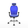 PIQUERAS Y CRESPO Silla de oficina Jorquera Azul con mecanismo Sincro/Traslack