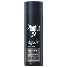 Plantur 39 Champú Anti-Grey Effect Tono Frío 200 ml - Anticaída y Anti-Canas, Fortalece Cabello con Cafeína para un Color Natural