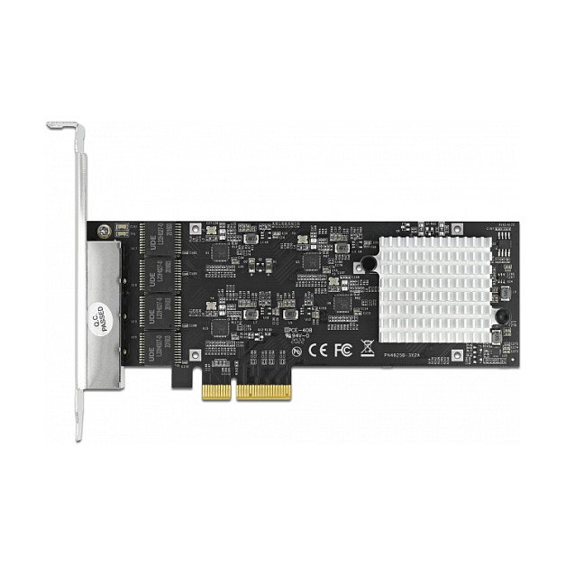 DeLOCK Tarjeta de red PCI Express x4 con 4 puertos 2,5 Gigabit LAN RJ45 89192 DeLOCK Tarjeta de red PCI Express x4 con 4 puertos 2,5 Gigabit LAN RJ45 89192