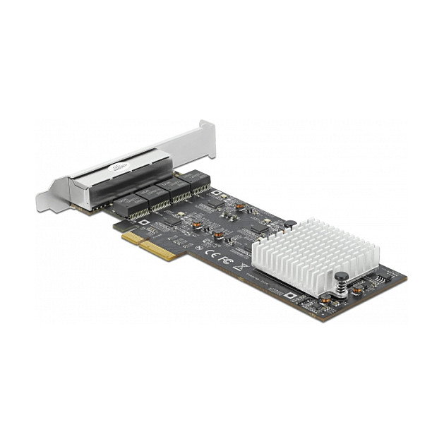 DeLOCK Tarjeta de red PCI Express x4 con 4 puertos 2,5 Gigabit LAN RJ45 89192 DeLOCK Tarjeta de red PCI Express x4 con 4 puertos 2,5 Gigabit LAN RJ45 89192