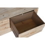 DKD Home Decor Mesa de Centro Abeto y MDF Natural con 2 Cajones