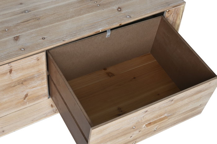 DKD Home Decor Mesa Centro Alpino Natural 130 x 70 x 46 cm