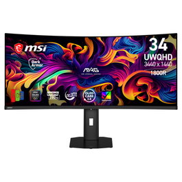 MSI MAG 341CQP QD-OLED X28 Monitor Gaming Curvo 34 UltraWide Quad HD