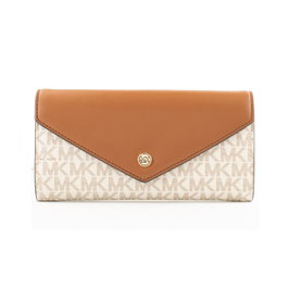 Michael Kors Cartera Jet Set Travel 35F3GTVE7B-VANILLA Beige Lona