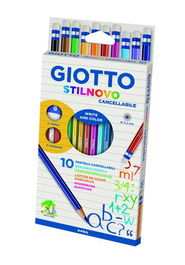 Lapices De Colores Giotto Stilnovo Borrables Estuche De 10 (Set de 5)