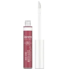 LAVERA Brillo Labios Intenso Water Gloss 02 Hot Cherry - Color Intenso, Brillo Líquido Duradero Hasta 6 Horas, Vegano y Natural