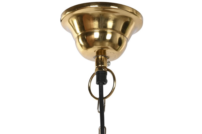 DKD Home Decor Lámpara de Techo de Hierro Dorado Desgastado