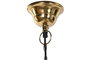 DKD Home Decor Lámpara de Techo de Hierro Dorado Desgastado