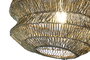 DKD Home Decor Lámpara de Techo de Hierro Dorado Desgastado