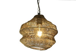 DKD Home Decor Lámpara de Techo de Hierro Dorado Desgastado