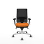 PIQUERAS Y CRESPO Silla de oficina Horna Naranja y Negro