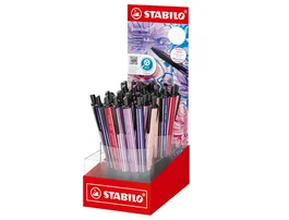 STABILO Bolígrafo retráctil STABILO nature colors Wildflower - Expositor de 38 unidades - Colores surtidos - Trazo 0,5 mm