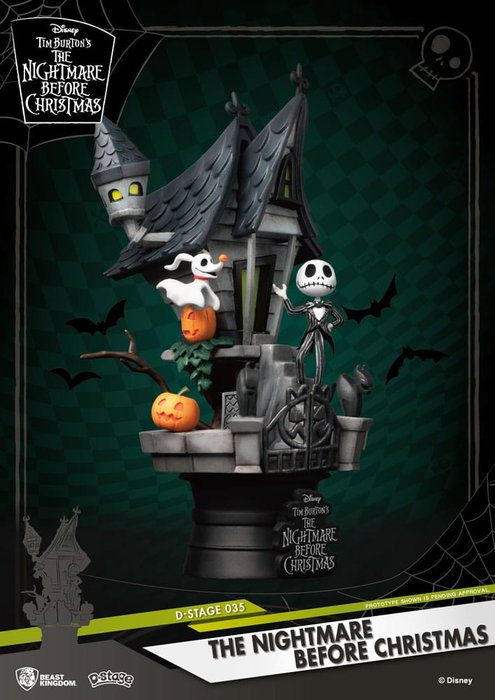 Pesadilla antes de Navidad Diorama PVC D-Stage Jack's Haunted House 15 cm