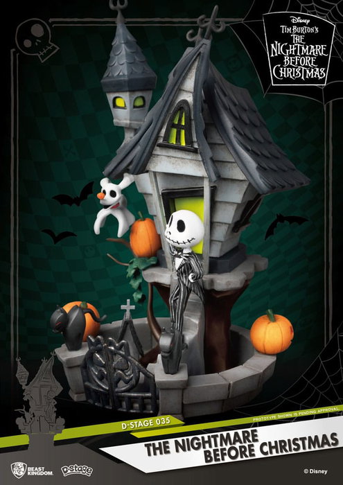 Pesadilla antes de Navidad Diorama PVC D-Stage Jack's Haunted House 15 cm