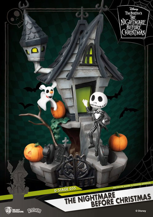 Pesadilla antes de Navidad Diorama PVC D-Stage Jack's Haunted House 15 cm