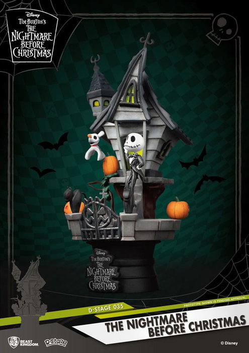 Pesadilla antes de Navidad Diorama PVC D-Stage Jack's Haunted House 15 cm