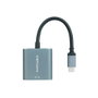 Nanocable Conversor USB-C a DVI-D Gris 15 cm