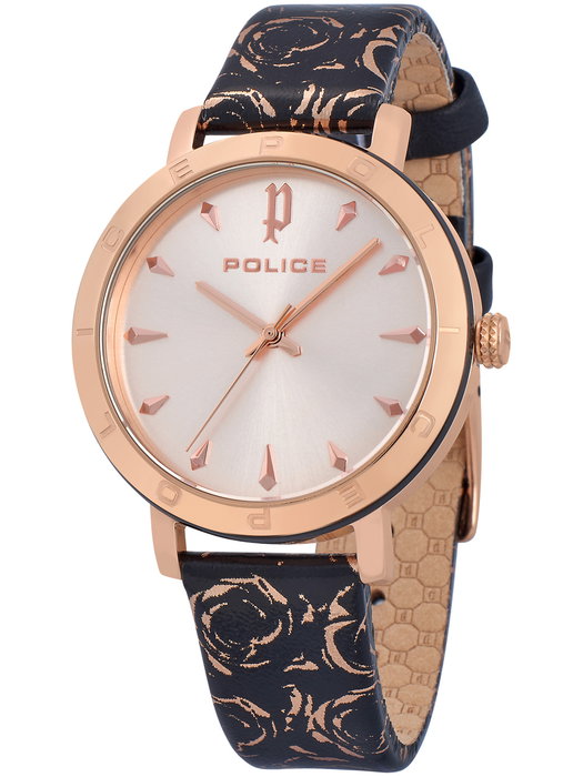 Police Reloj PL16033MSRB.32 con caja dorada y correa marrón Police Reloj PL16033MSRB.32 con caja dorada y correa marrón