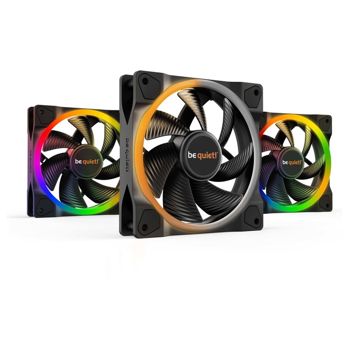 be quiet! Light Wings 120mm PWM Triple Pack Negro