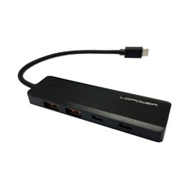 LC-Power LC-HUB-U3-4-c Hub USB 10 Gb/s con 2x USB-A y 2x USB-C