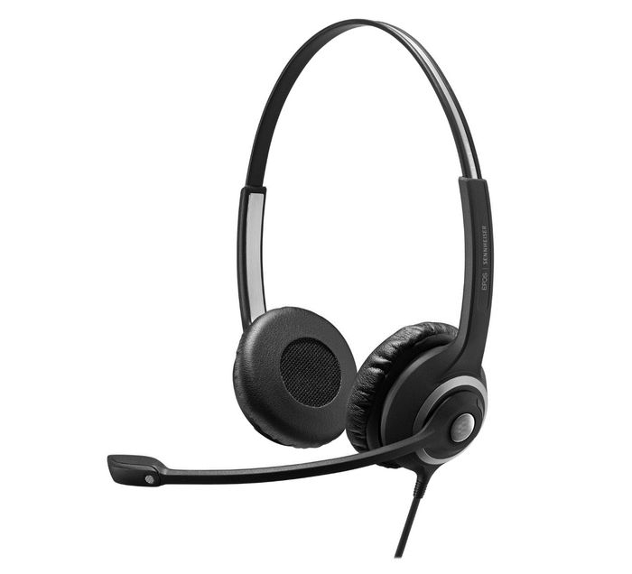 EPOS Impact SC 260 Auriculares Supraaurales para Oficina/Centro de Llamadas - Con Cable USB, Cancelación de Ruido del Micrófono, Almohadillas, Negro, Peso: 89 g