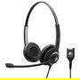 EPOS Impact SC 260 Auriculares Supraaurales para Oficina/Centro de Llamadas - Con Cable USB, Cancelación de Ruido del Micrófono, Almohadillas, Negro, Peso: 89 g