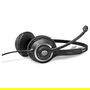 EPOS Impact SC 260 Auriculares Supraaurales para Oficina/Centro de Llamadas - Con Cable USB, Cancelación de Ruido del Micrófono, Almohadillas, Negro, Peso: 89 g
