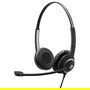 EPOS Impact SC 260 Auriculares Supraaurales para Oficina/Centro de Llamadas - Con Cable USB, Cancelación de Ruido del Micrófono, Almohadillas, Negro, Peso: 89 g