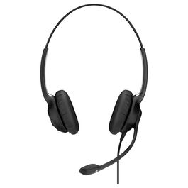 EPOS Impact SC 260 Auriculares Supraaurales para Oficina/Centro de Llamadas - Con Cable USB, Cancelación de Ruido del Micrófono, Almohadillas, Negro, Peso: 89 g