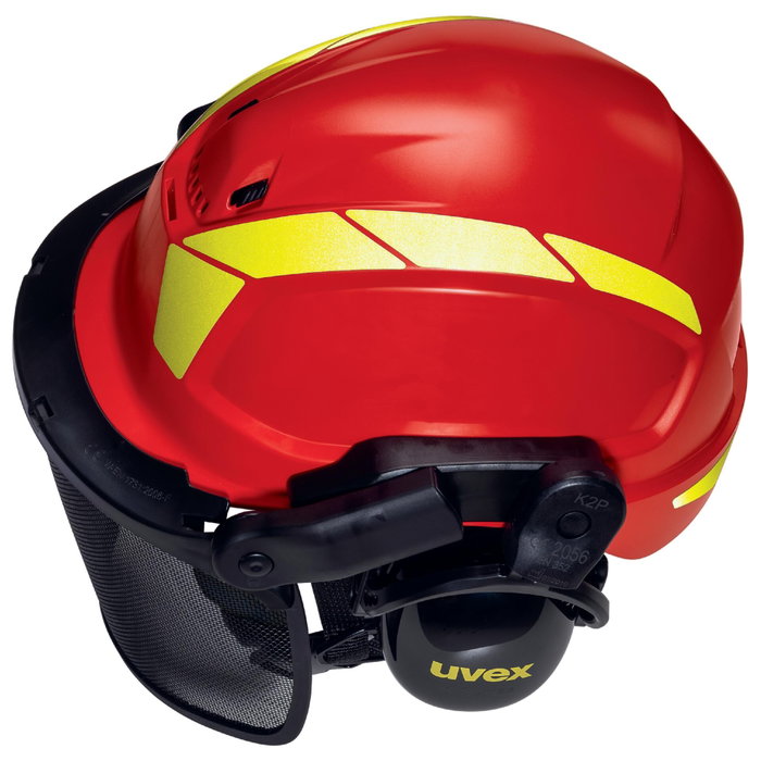 uvex pheos forestry safety helmet Rojo / Amarillo