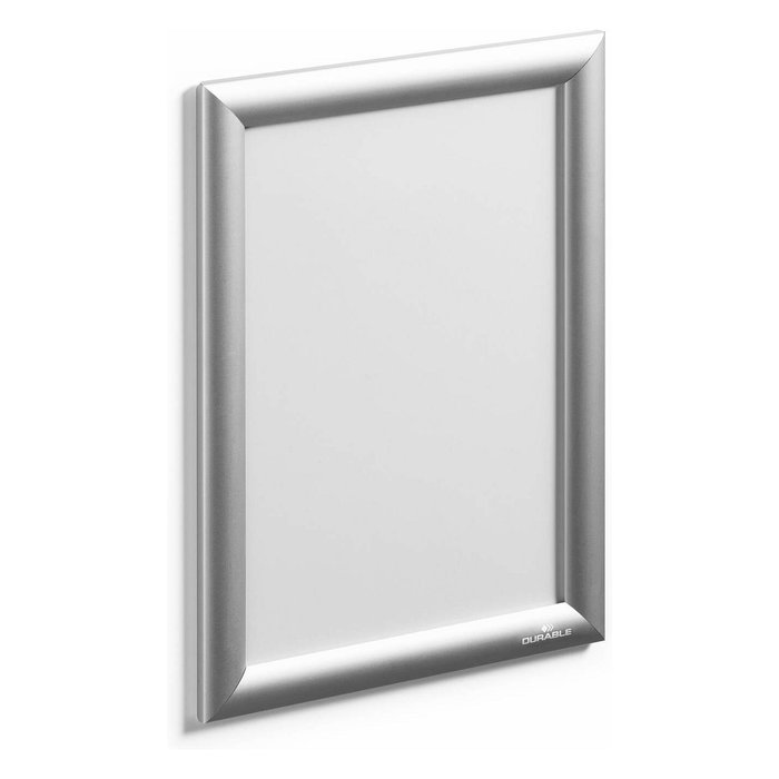 Durable Marco expositor de aluminio A4 Plata