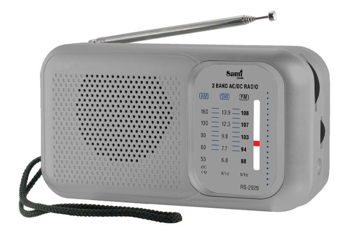 SAMI Radio Sami AC/DC 3 Bandas Gris Metalizada SAMI Radio Sami AC/DC 3 Bandas Gris Metalizada