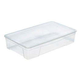 Mondex Space box 5 Caja de Almacenaje 34L Transparente Apilable Polipropileno 70,5 x 42 x 15,5 cm