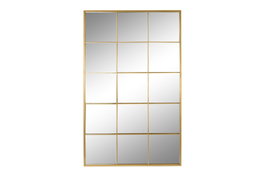 DKD Home Decor Espejo Loft Dorado 2 x 150 x 90 cm Hierro Cristal