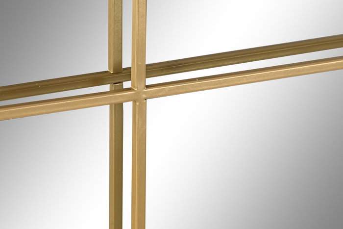 DKD Home Decor Espejo Loft Dorado 2 x 150 x 90 cm Hierro Cristal