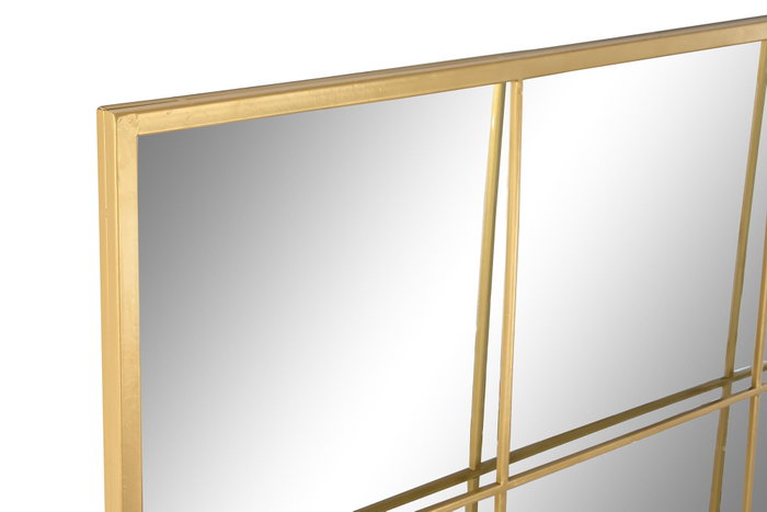 DKD Home Decor Espejo Loft Dorado 2 x 150 x 90 cm Hierro Cristal