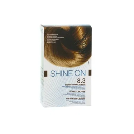 BioNike Shine On 8.3 Light Golden Blonde Tratamiento de Coloración Permanente BioNike Shine On 8.3 Light Golden Blonde Tratamiento de Coloración Permanente