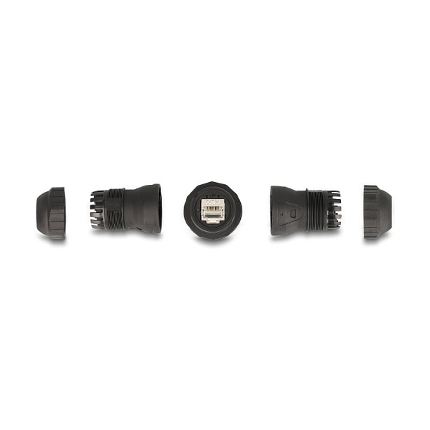 DeLOCK Conector RJ45 hembra a RJ45 hembra Cat.6A IP68