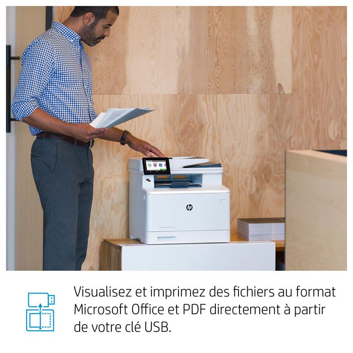 HP Color LaserJet Pro MFP M479fnw Multifunción Impresora Copiadora Escáner Fax, 28 ppm, ADF, Color