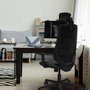 PIQUERAS Y CRESPO Silla de oficina Mardos con mecanismo Sincro, Marrón y Negro