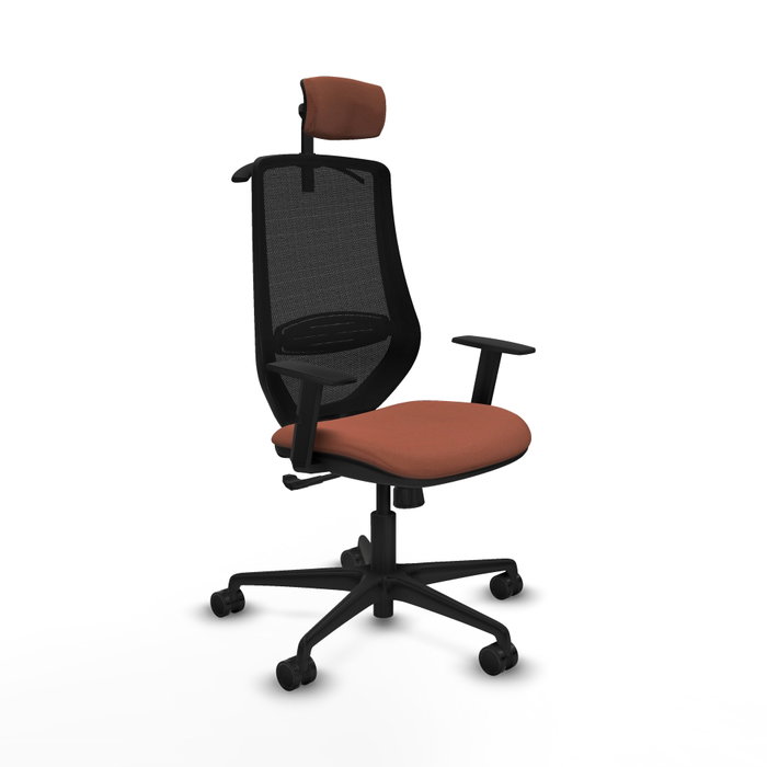 PIQUERAS Y CRESPO Silla de oficina Mardos con mecanismo Sincro, Marrón y Negro PIQUERAS Y CRESPO Silla de oficina Mardos con mecanismo Sincro, Marrón y Negro
