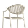 Silla Apilable Aluminio-Rattán Pe Ext. 56,50 X 62,50 X 80,50 (Set de 2)