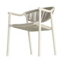 Silla Apilable Aluminio-Rattán Pe Ext. 56,50 X 62,50 X 80,50 (Set de 2)